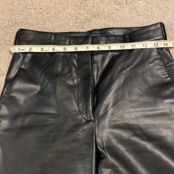 French Connection Faux Leather Black Pants - Picture 5 of 5